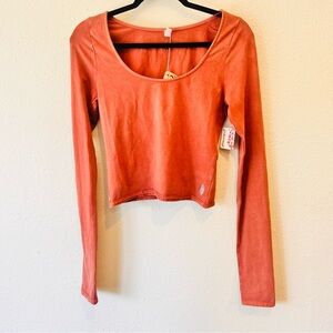 Free People Movement 2 Piece Rust Top and Skort Set